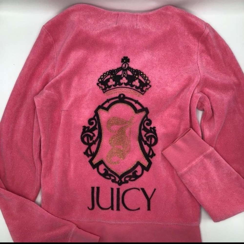 Juicy Couture Terry Cloth Zip Up Hoodie